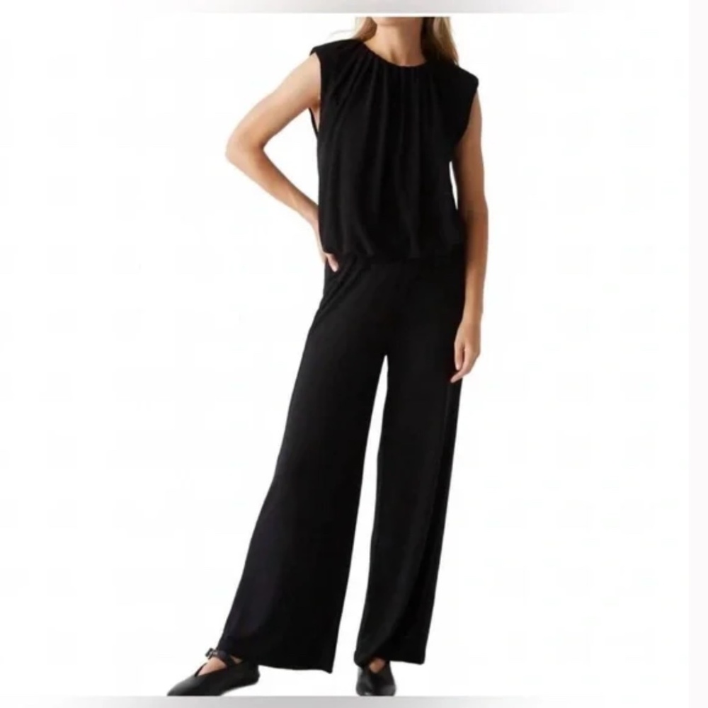 Michael Stars Cindy Black Bubble sleeveless top, S, GL1351 - Picture 3 of 5